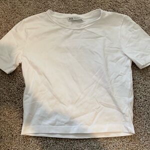 Zara White Tee
